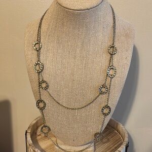 Elegant Gold and Silver Necklace